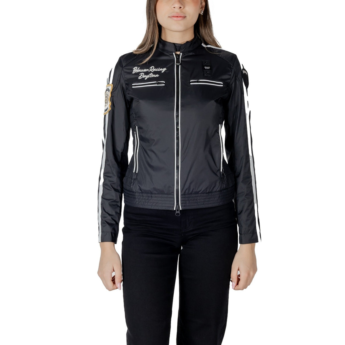 Blauer Veste Femme