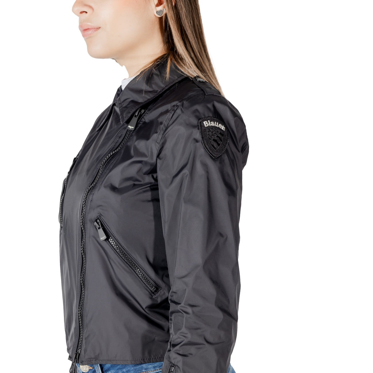 Blauer Veste Femme