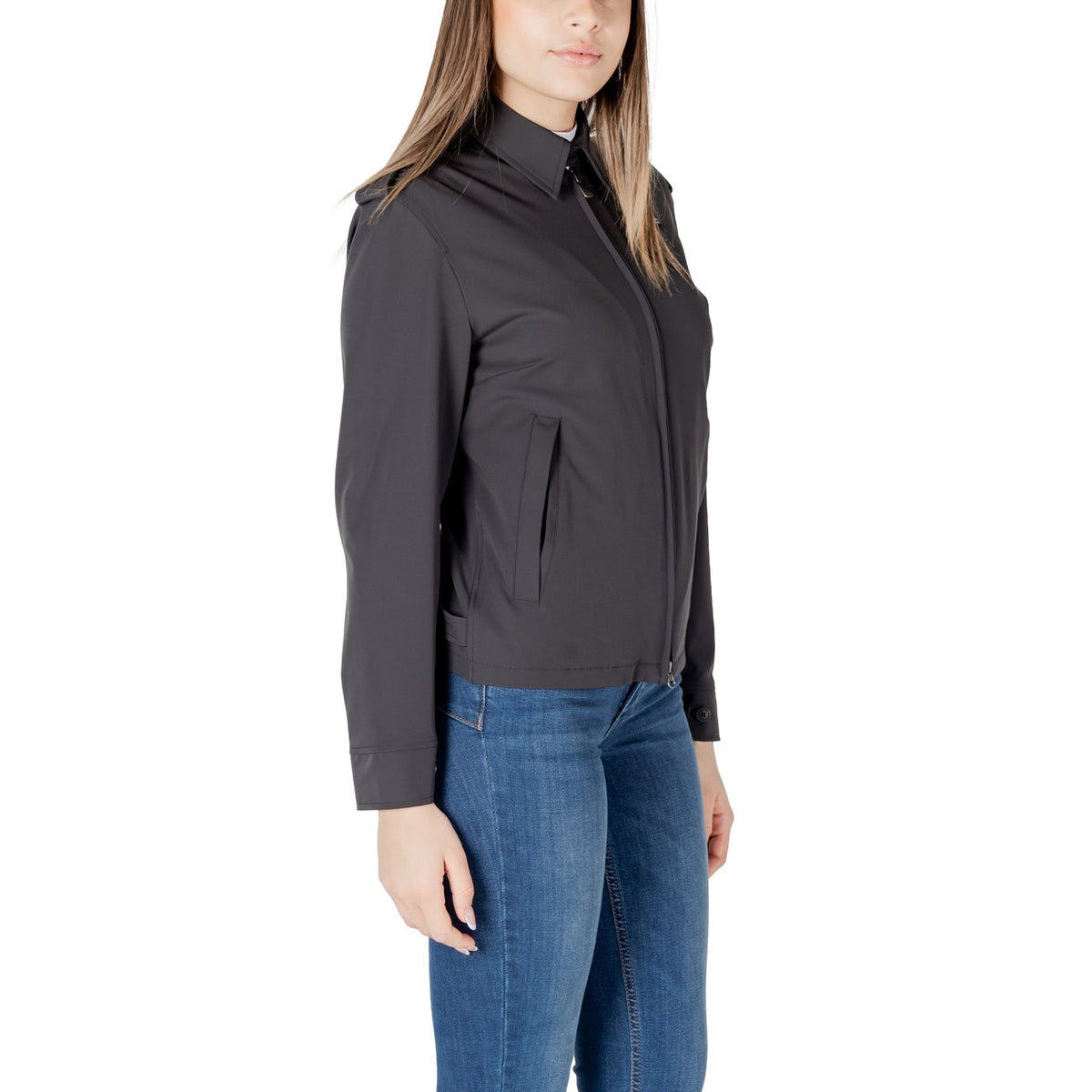 Blauer Veste Femme