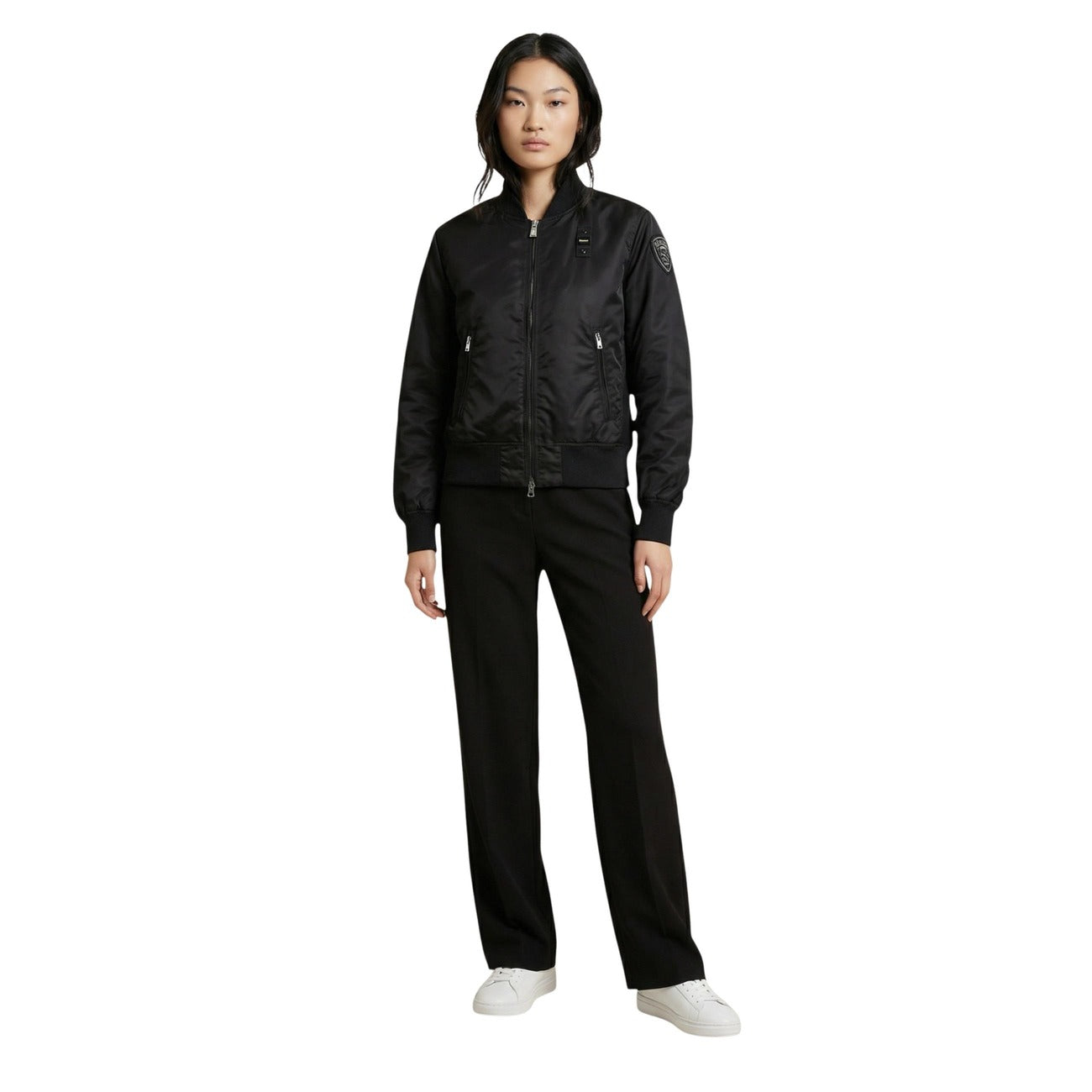 Blauer Veste Femme