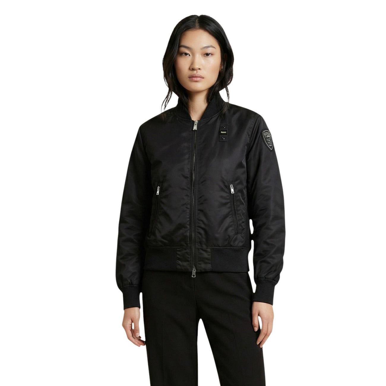 Blauer Veste Femme