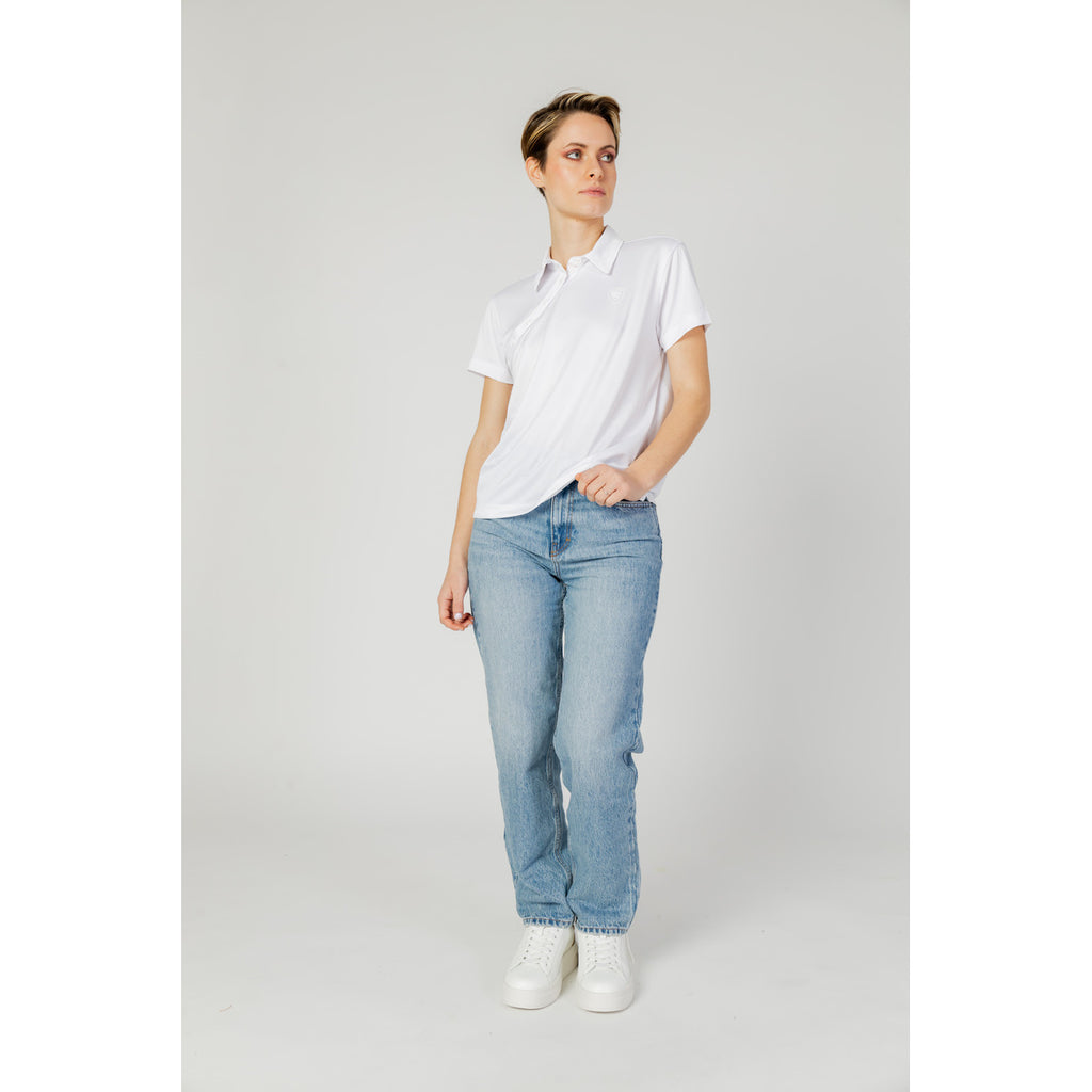 Polo bleu femme