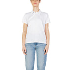 Polo bleu femme