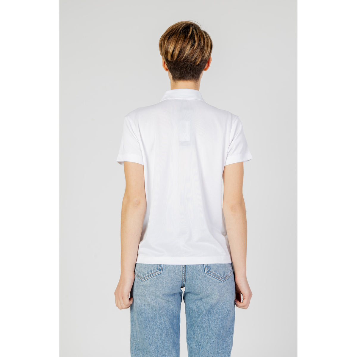 Polo bleu femme